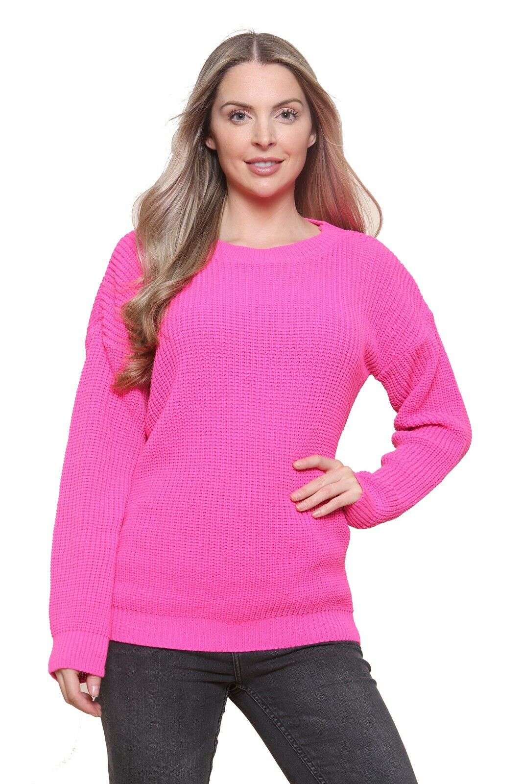 Knitted Chunky Baggy Jumper Knitted Jumper WearAll