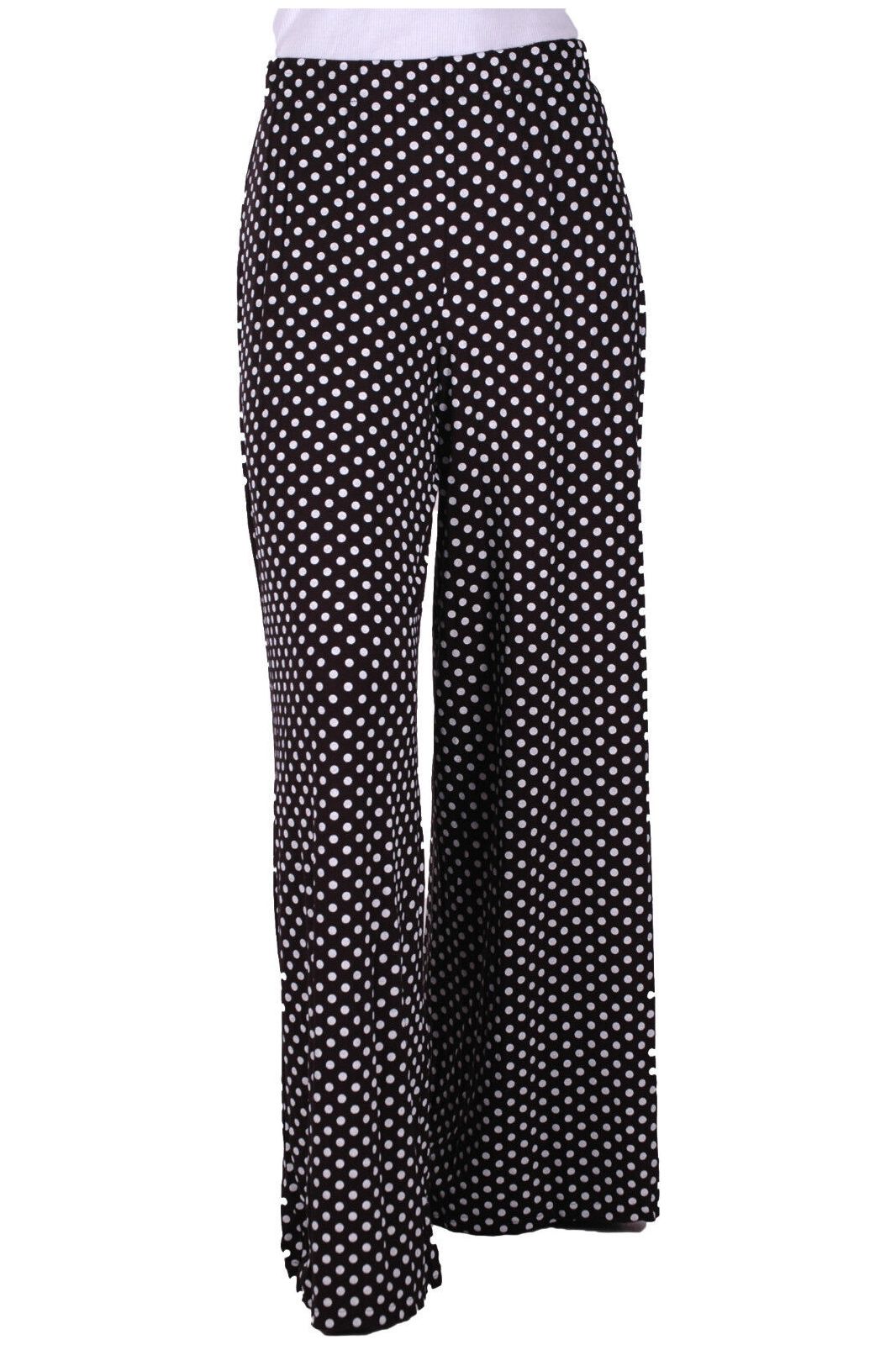 Black Spot Print Palazzo Trouser Palazzo WearAll