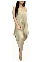 Plus Size Lagenlook Strappy Baggy Harem Jumpsuit 16-22 Jumpsuit WearAll Stone One Size Fits 16-22