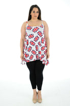 Union Jack Flag Print Swing Top Tops WearAll White 12-14