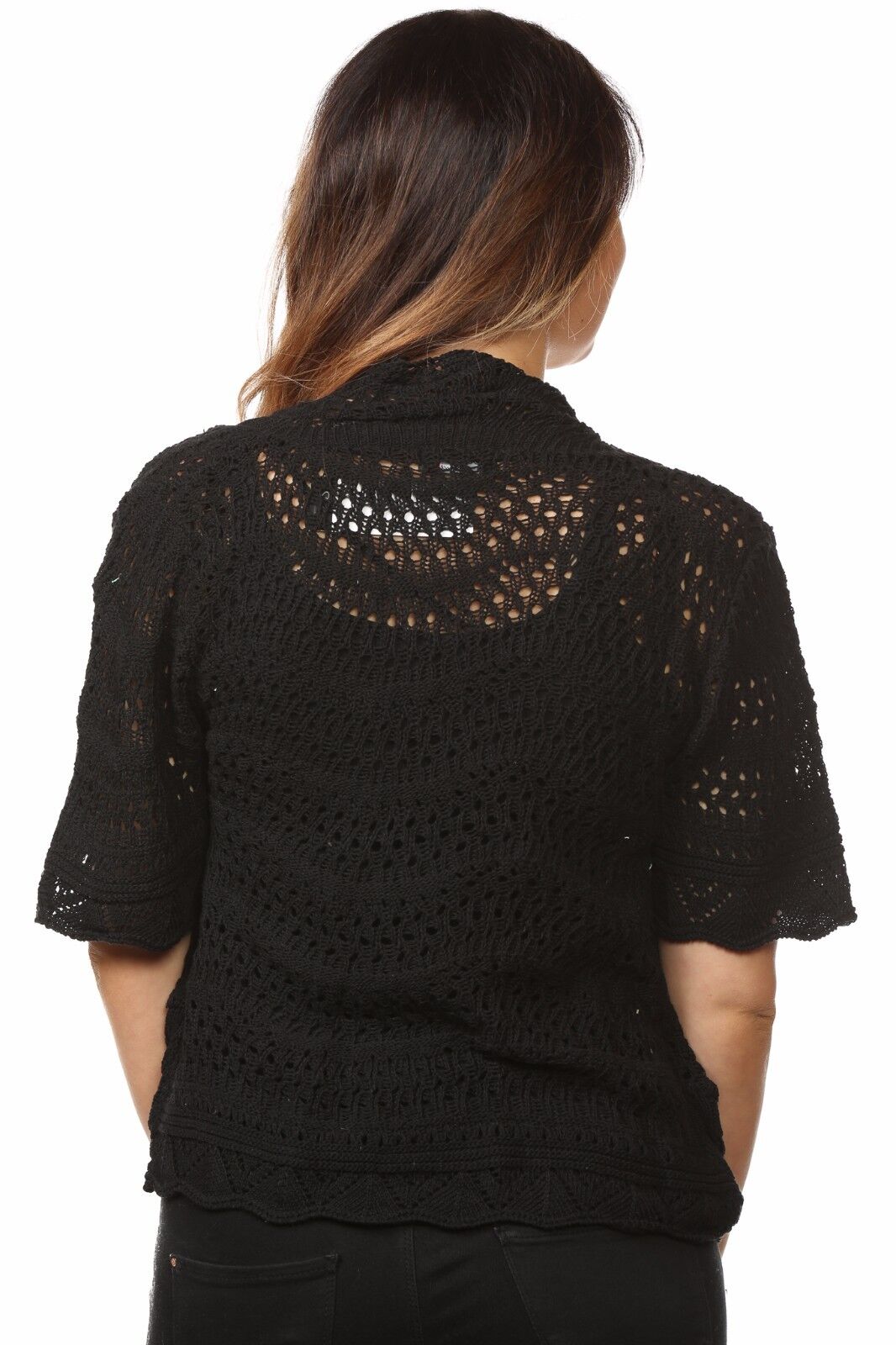 Plus Size Crochet Knitted Open Tied Cardigan Knitted Cardigan WearAll