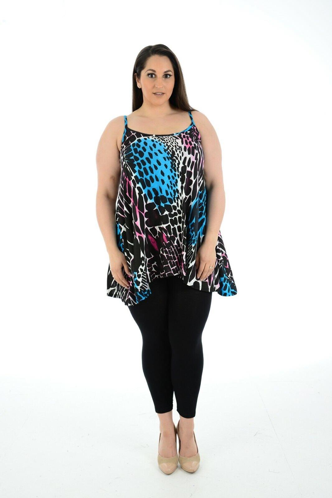 Plus Size Abstract Animal Paisley Print Vest Top Tops WearAll