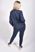 Dip Hem Top And Joggers Loungewear Tops WearAll