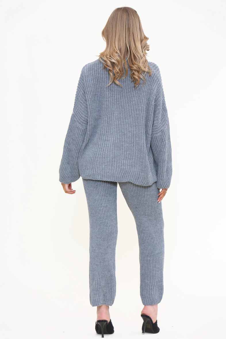 Chunky Knitted Button Up Set Loungewear WearAll
