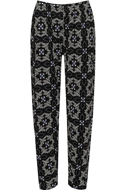 Square Floral Print Full Length Trouser Trousers WearAll