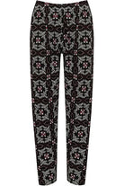 Square Floral Print Full Length Trouser Trousers WearAll