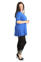 Womens Scoop Neck Flared Ladies Plain Tops Tops WearAll