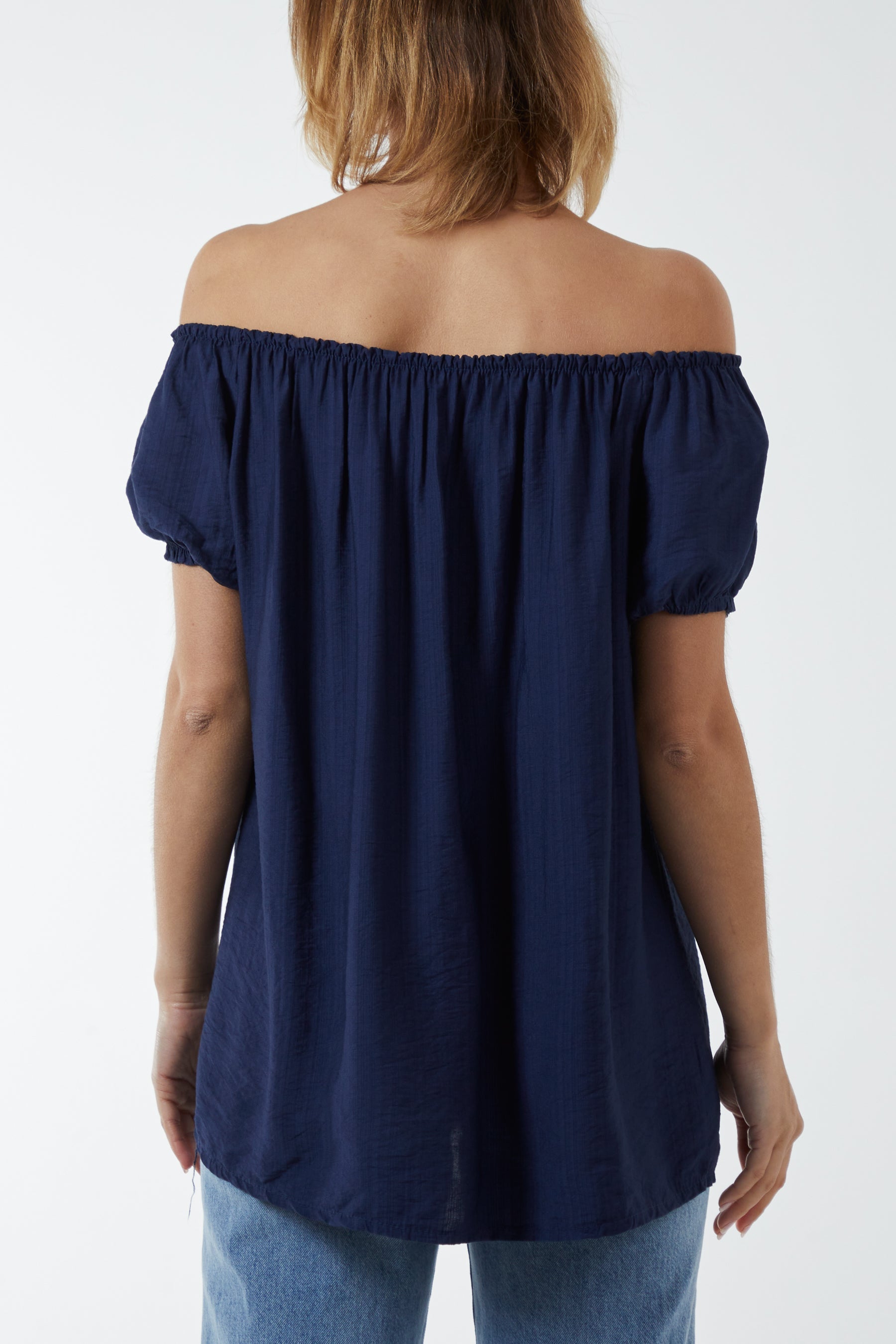 Short Sleeve Bardot Top Tops WearAll