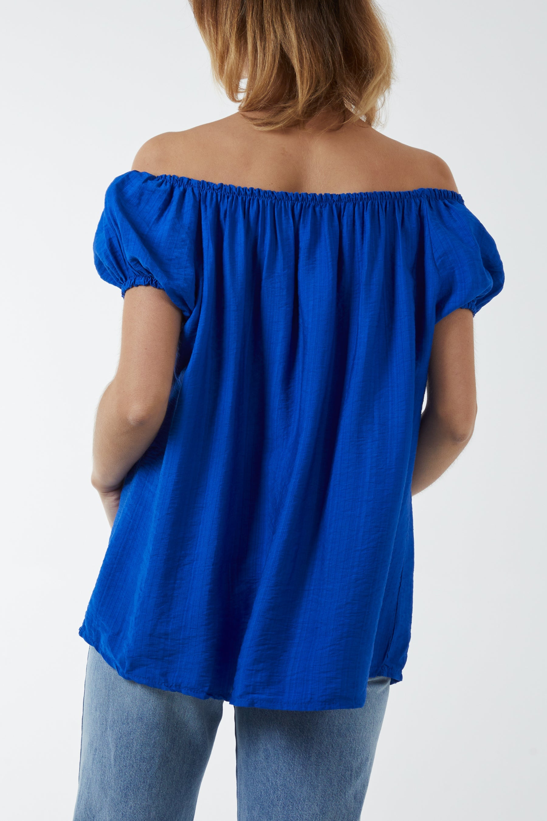 Short Sleeve Bardot Top Tops WearAll