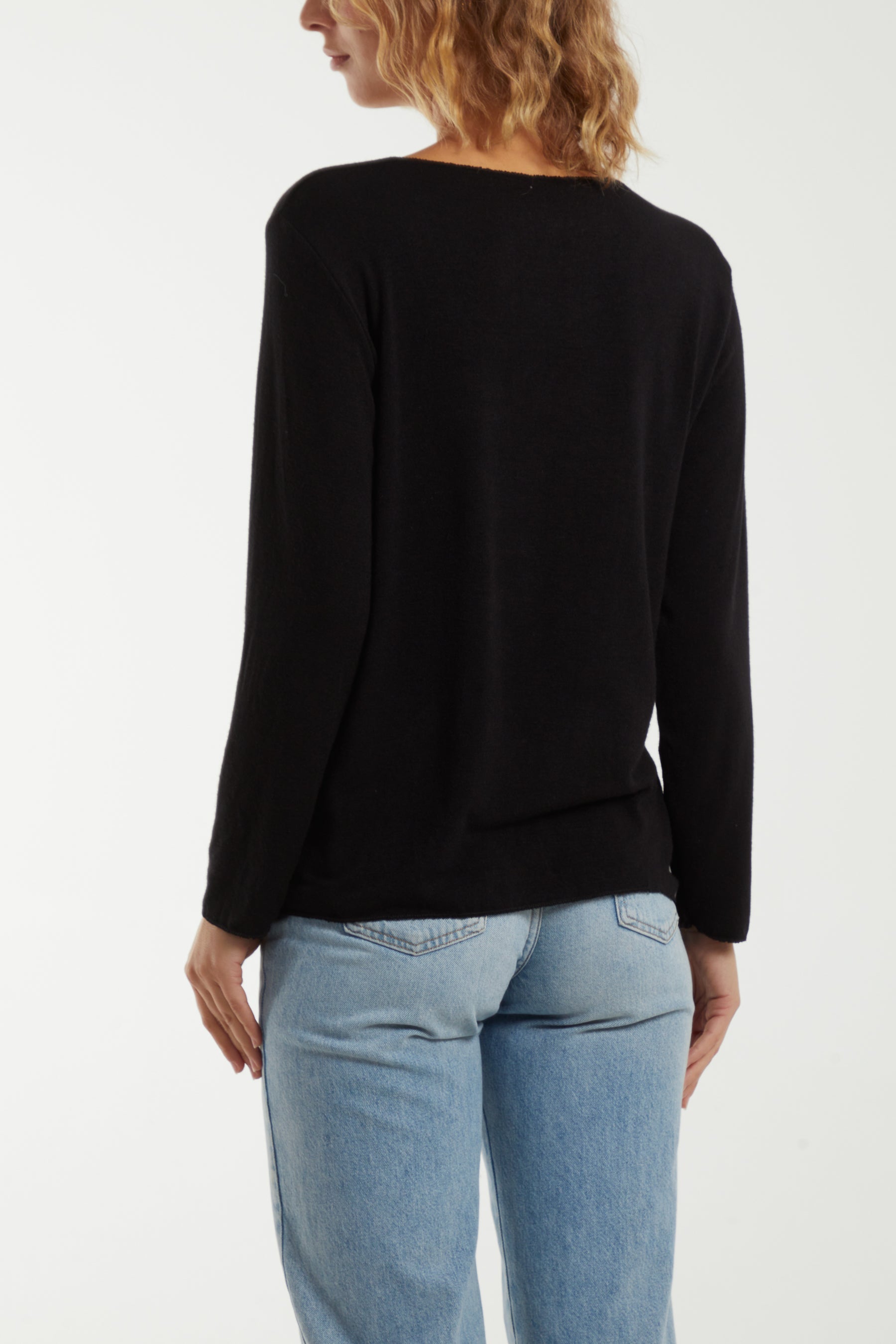 Diamante Star Long Sleeve Jumper Jumpers WearAll