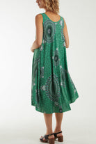 Mandala Relaxed Fit Sleeveless Midi Dress Dresses WearAll