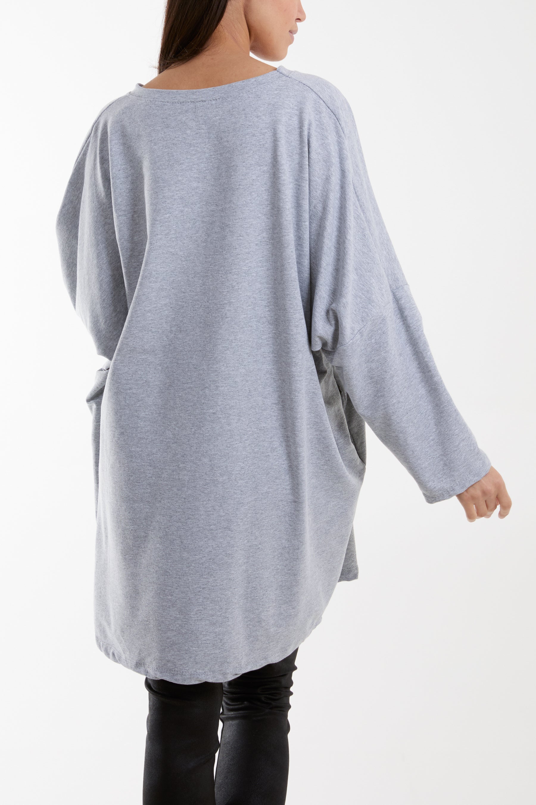 Daisy Long Fine Sweat Top Sweatshirt WearAll