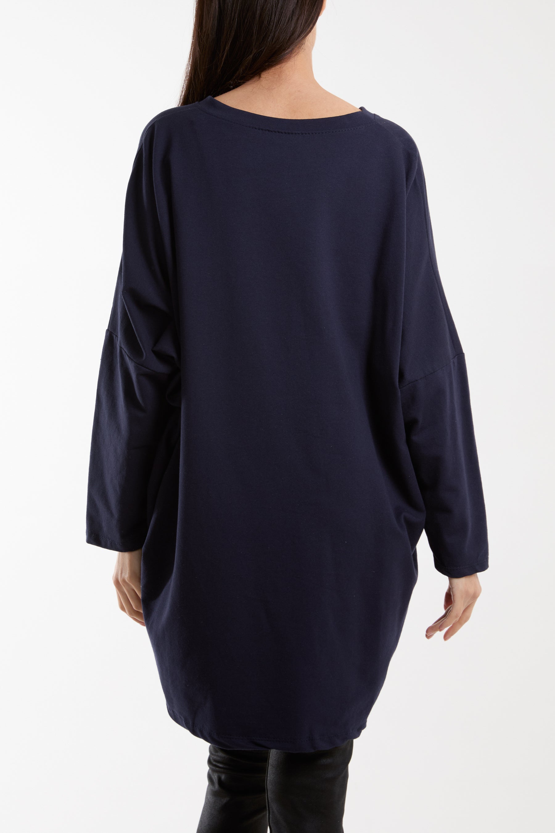 Daisy Long Fine Sweat Top Sweatshirt WearAll