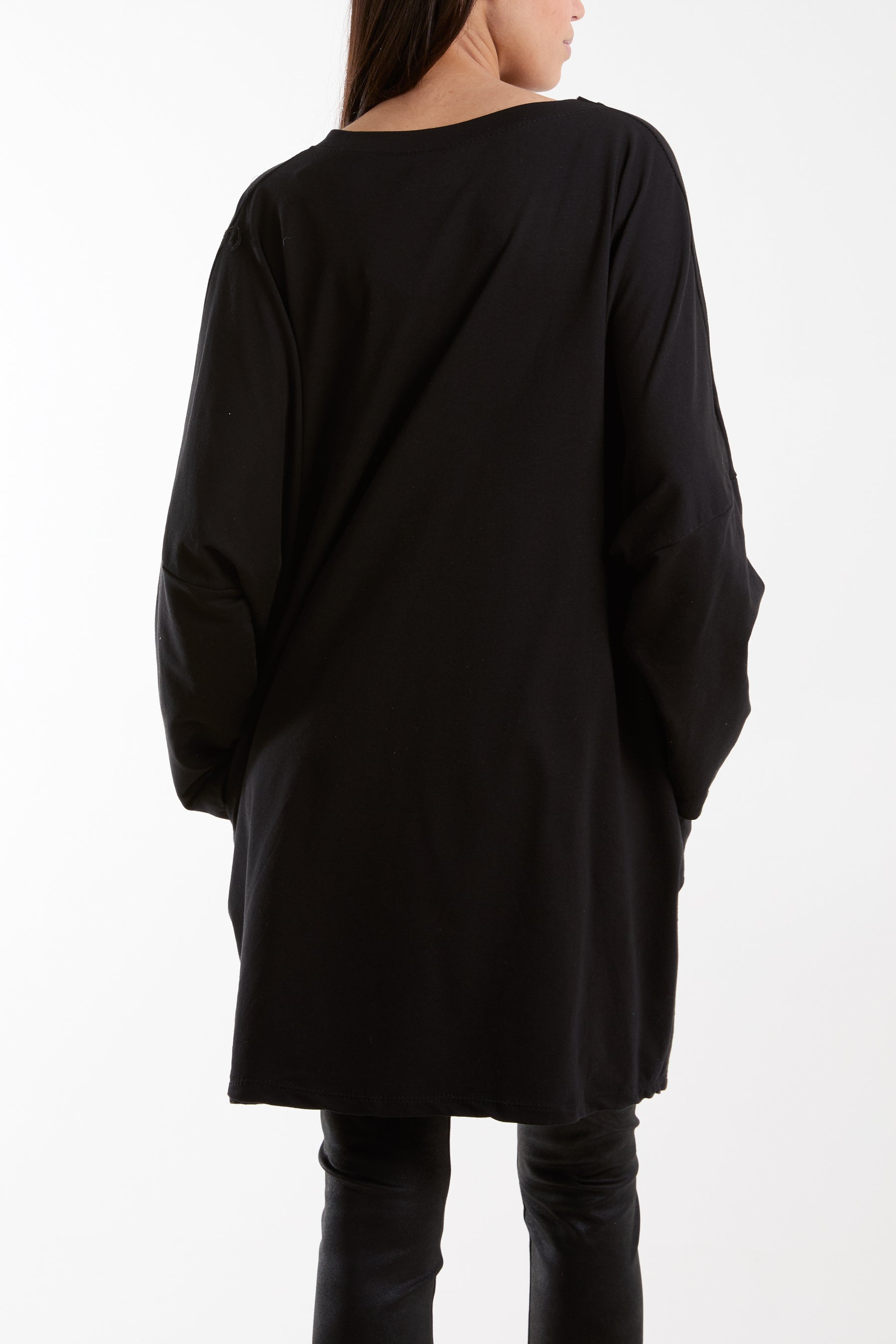 Daisy Long Fine Sweat Top Sweatshirt WearAll