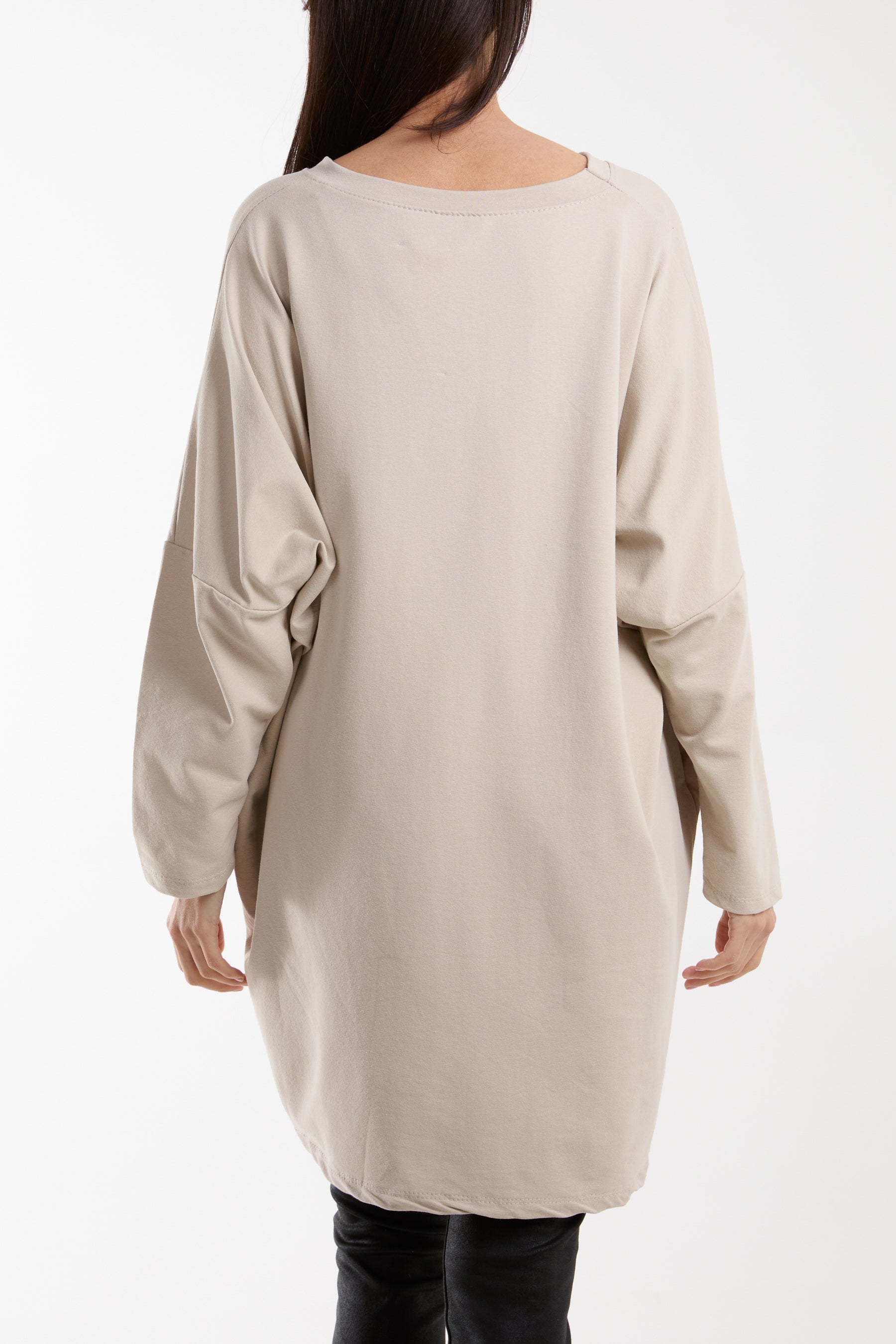 Daisy Long Fine Sweat Top Sweatshirt WearAll