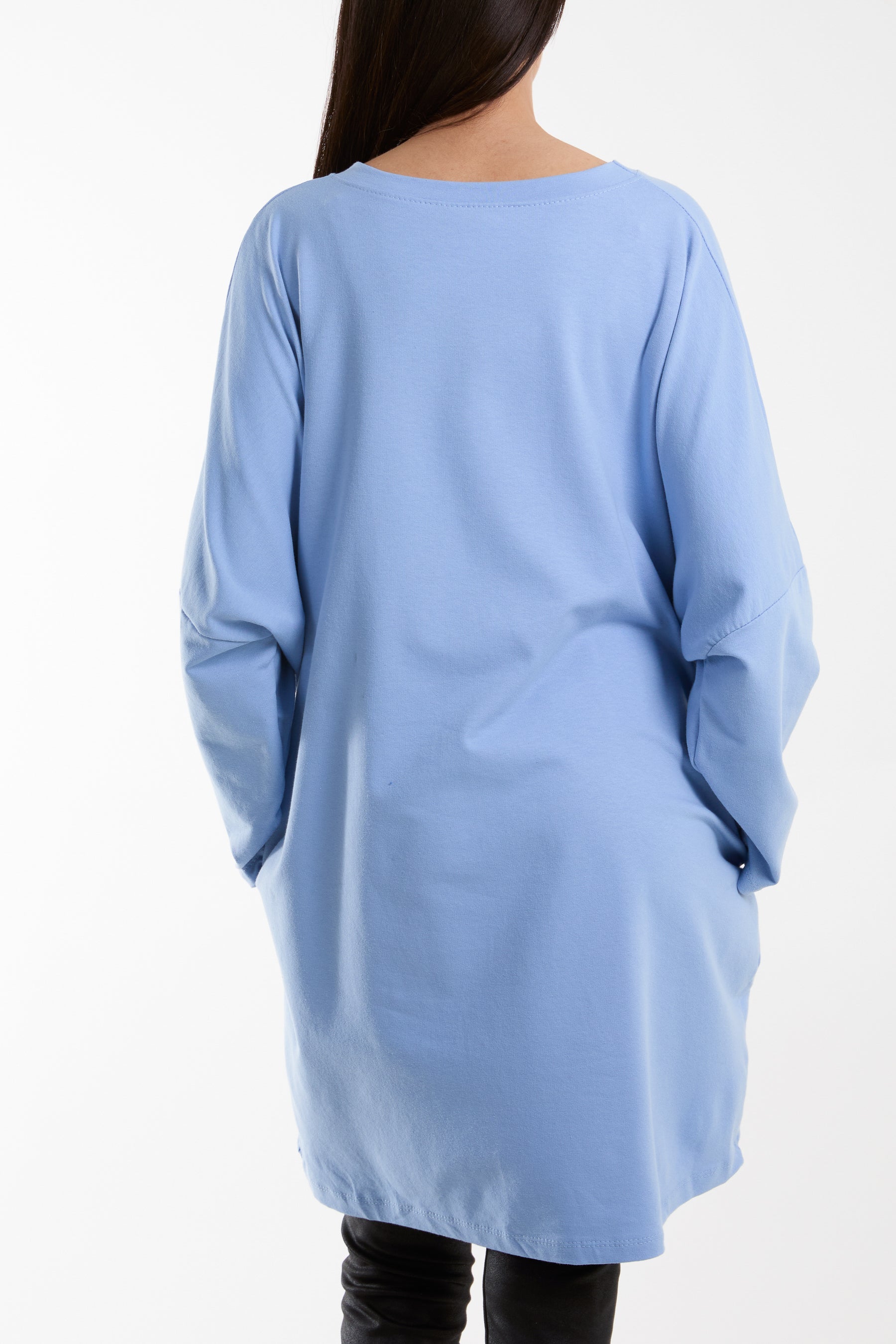 Daisy Long Fine Sweat Top Sweatshirt WearAll