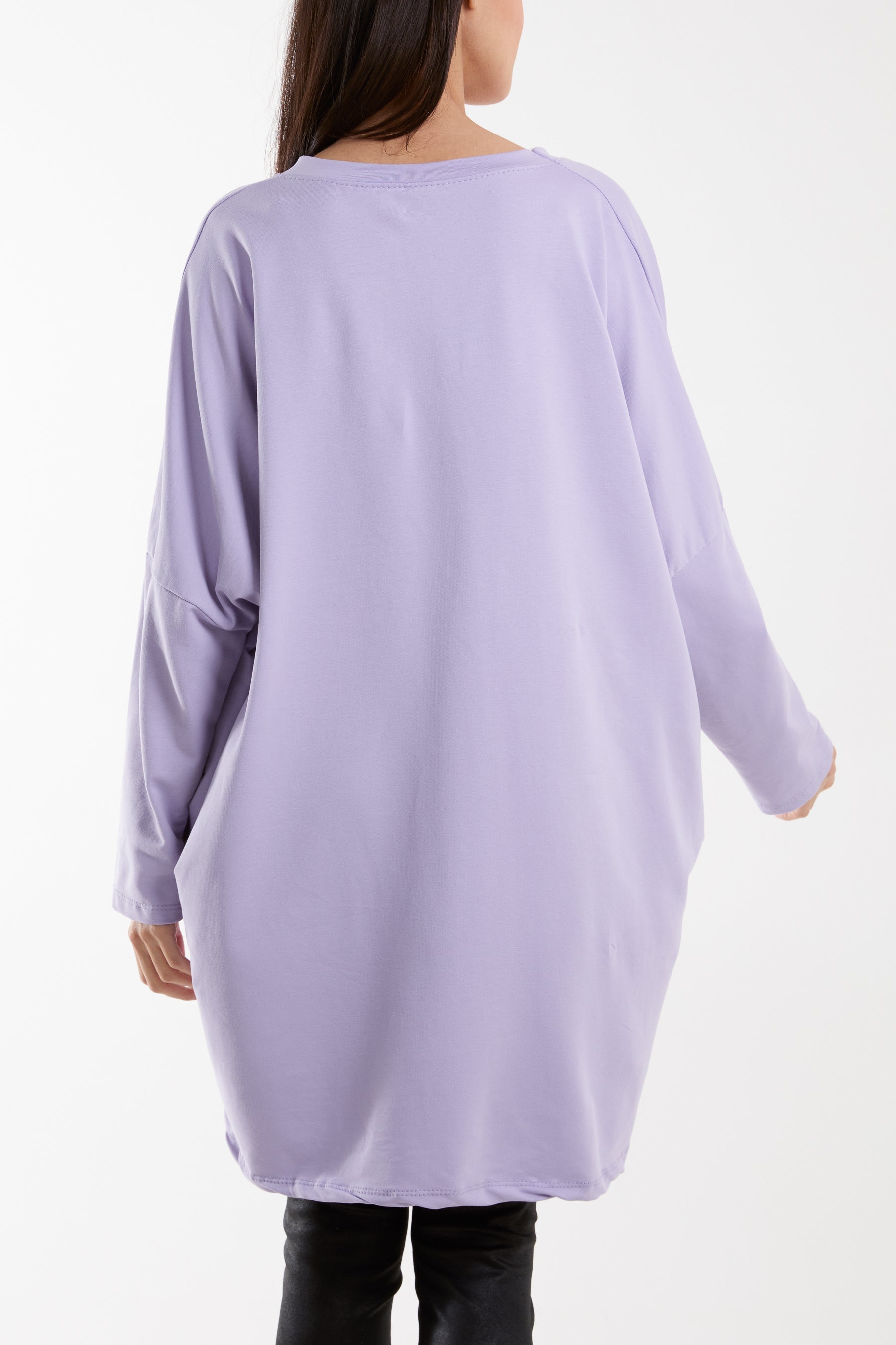 Daisy Long Fine Sweat Top Sweatshirt WearAll