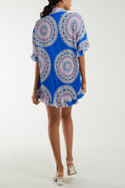 Mandala Plisse Frill Hem Co-Ord Set Co-Ords WearAll