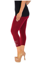 3/4 Butterfly Sequin Leggings Leggings WearAll