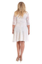 Plus size 3/4 Sleeve Ladies Skater Dress Dress WearAll