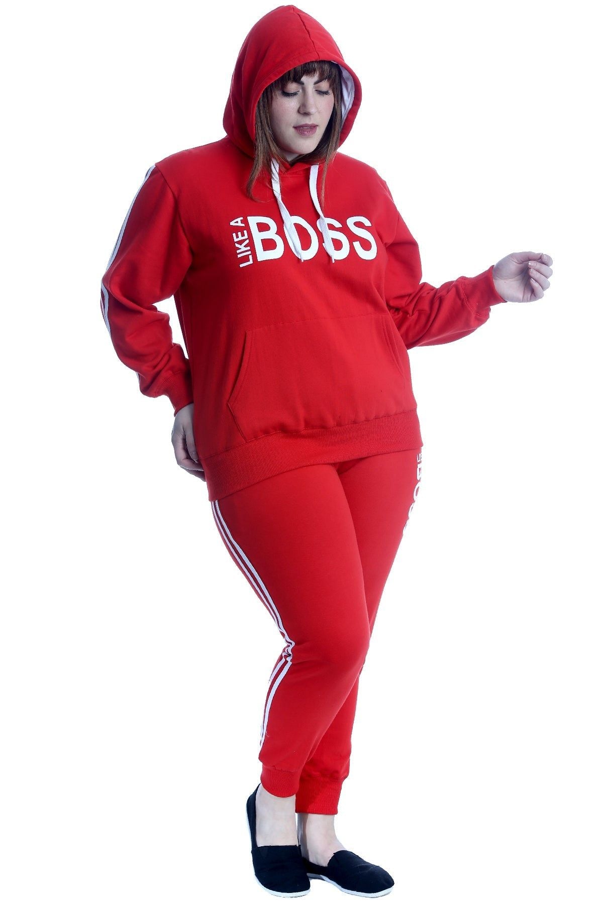 Like Boss Print Top Tracksuit Tops WearAll