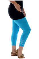 3/4 Butterfly Sequin Leggings Leggings WearAll