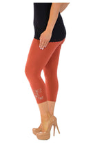 3/4 Butterfly Sequin Leggings Leggings WearAll