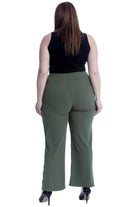 Plus Button Embellished Pocket Palazzo Trousers Trousers WearAll
