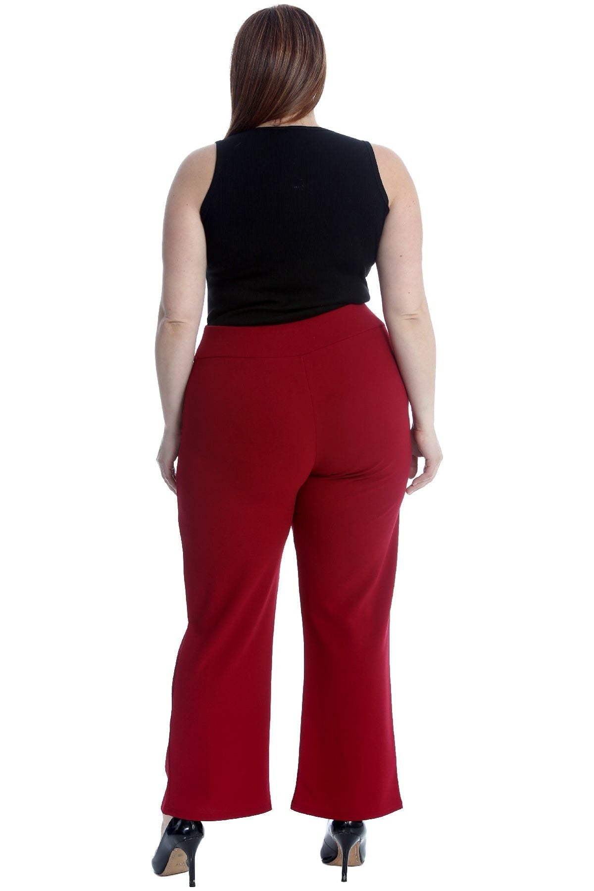 Plus Button Embellished Pocket Palazzo Trousers Trousers WearAll