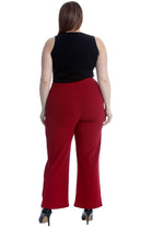Plus Button Embellished Pocket Palazzo Trousers Trousers WearAll