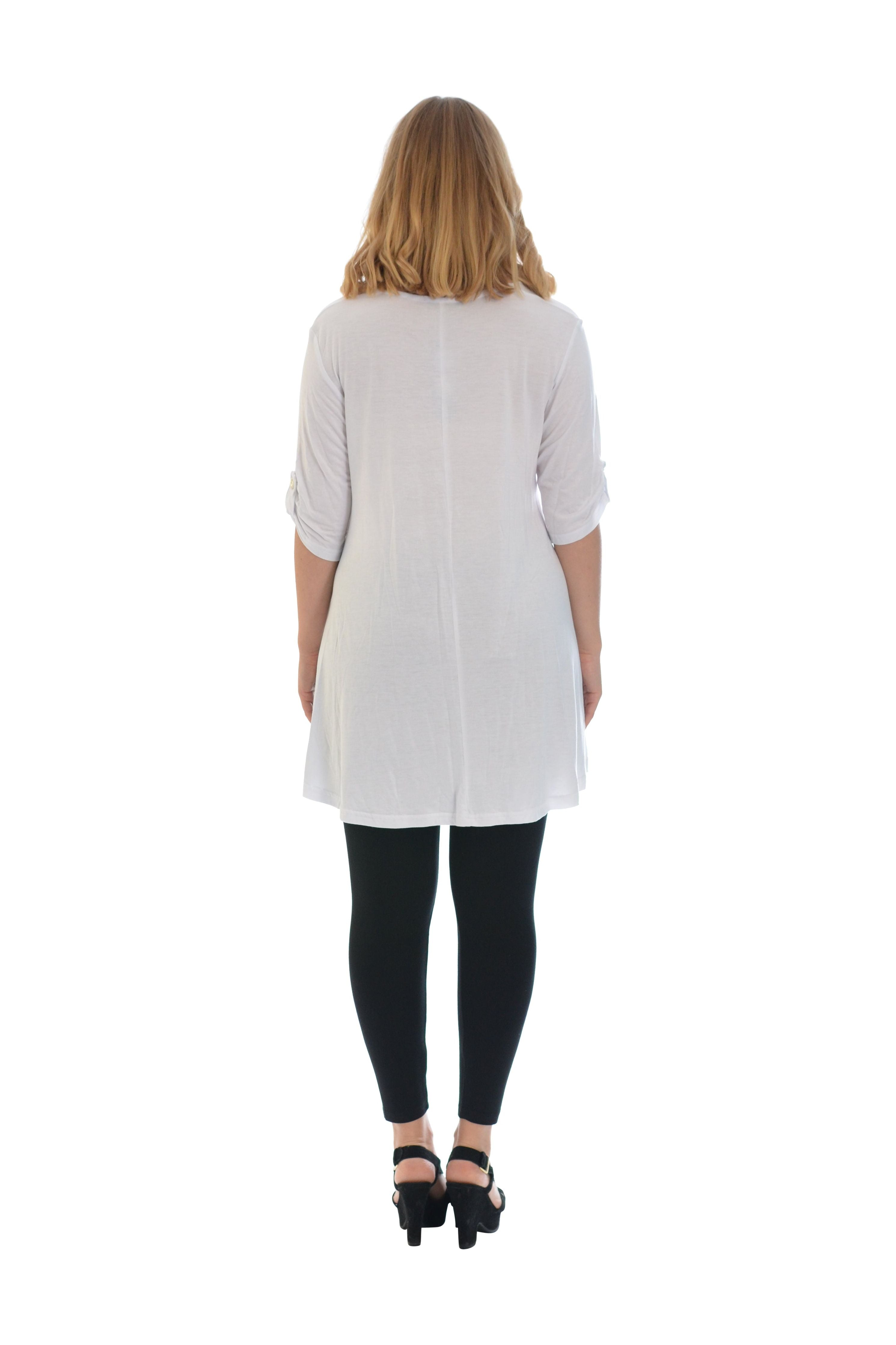 Cat With Hat Stud 2 Button Top Apparel & Accessories WearAll
