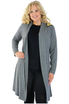 Plus Size Long Sleeve Spike Maxi Cardigan Maxi Cardigan WearAll