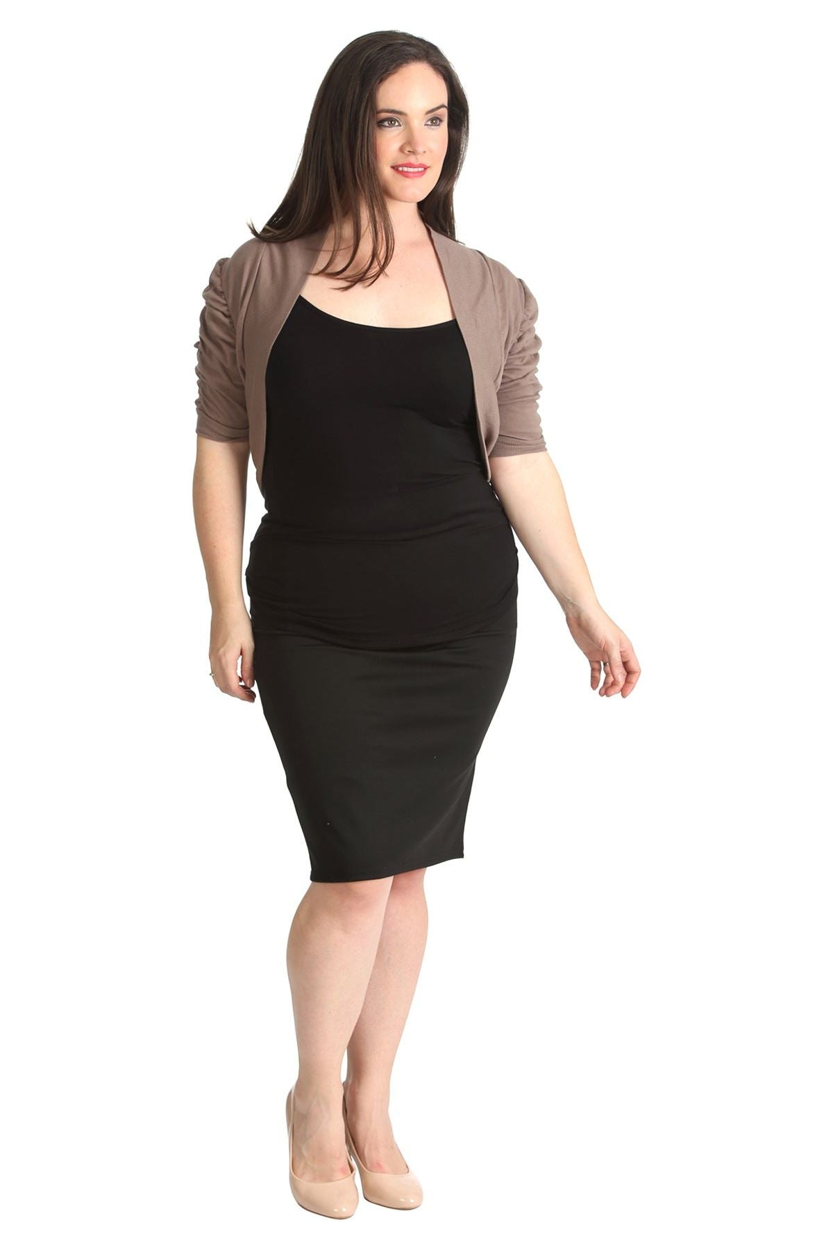 Puff Sleeve Bolero Shrug Tops WearAll