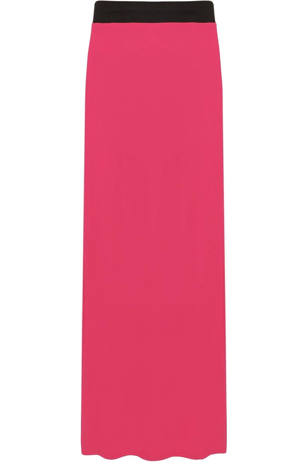 Pencil Long Maxi Skirt Elasticated Waist Skirt WearAll Cerise 12-14