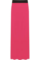 Pencil Long Maxi Skirt Elasticated Waist Skirt WearAll Cerise 12-14