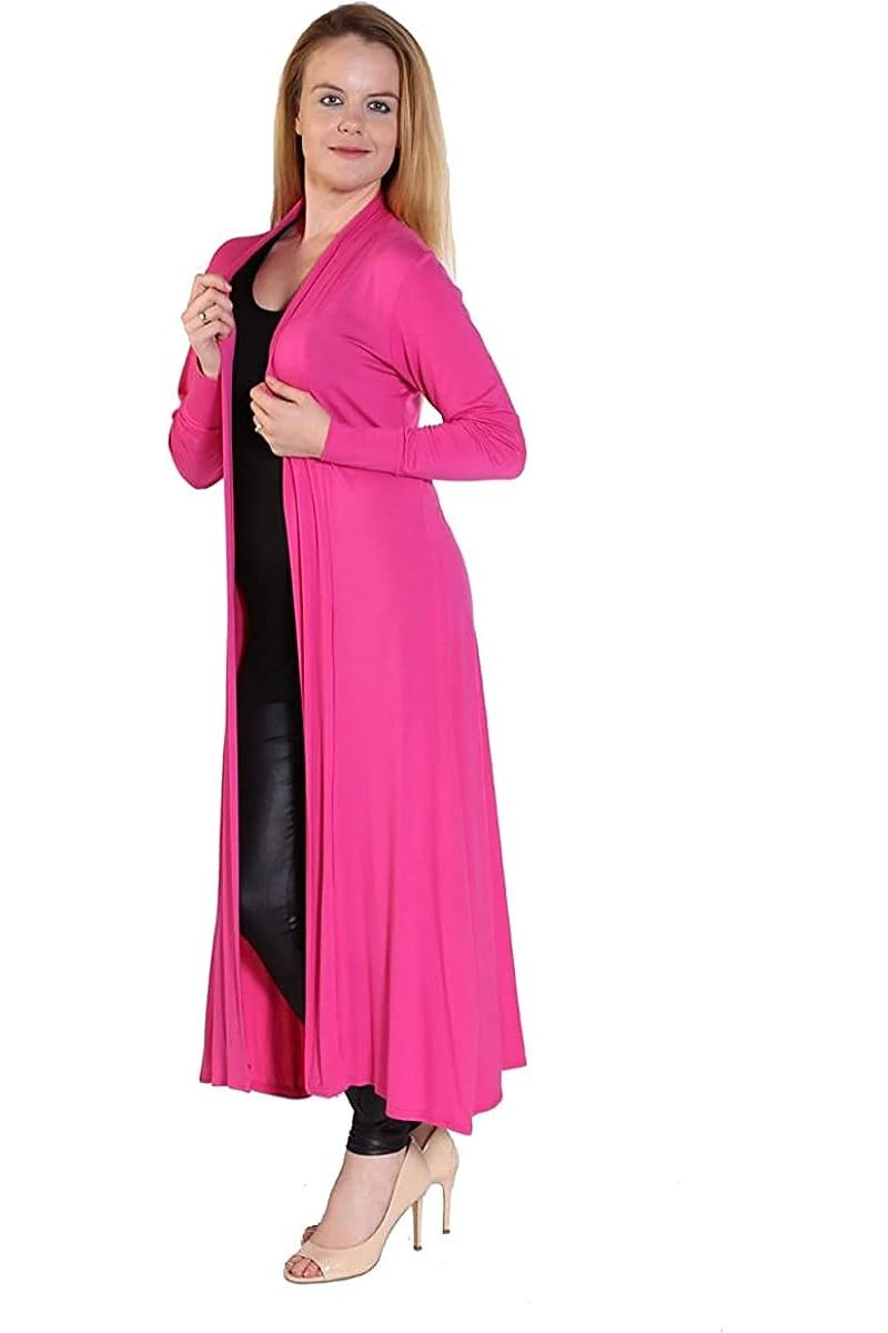 Plus Size Long Sleeve Maxi Boyfriend Cardigan Maxi Cardigan WearAll