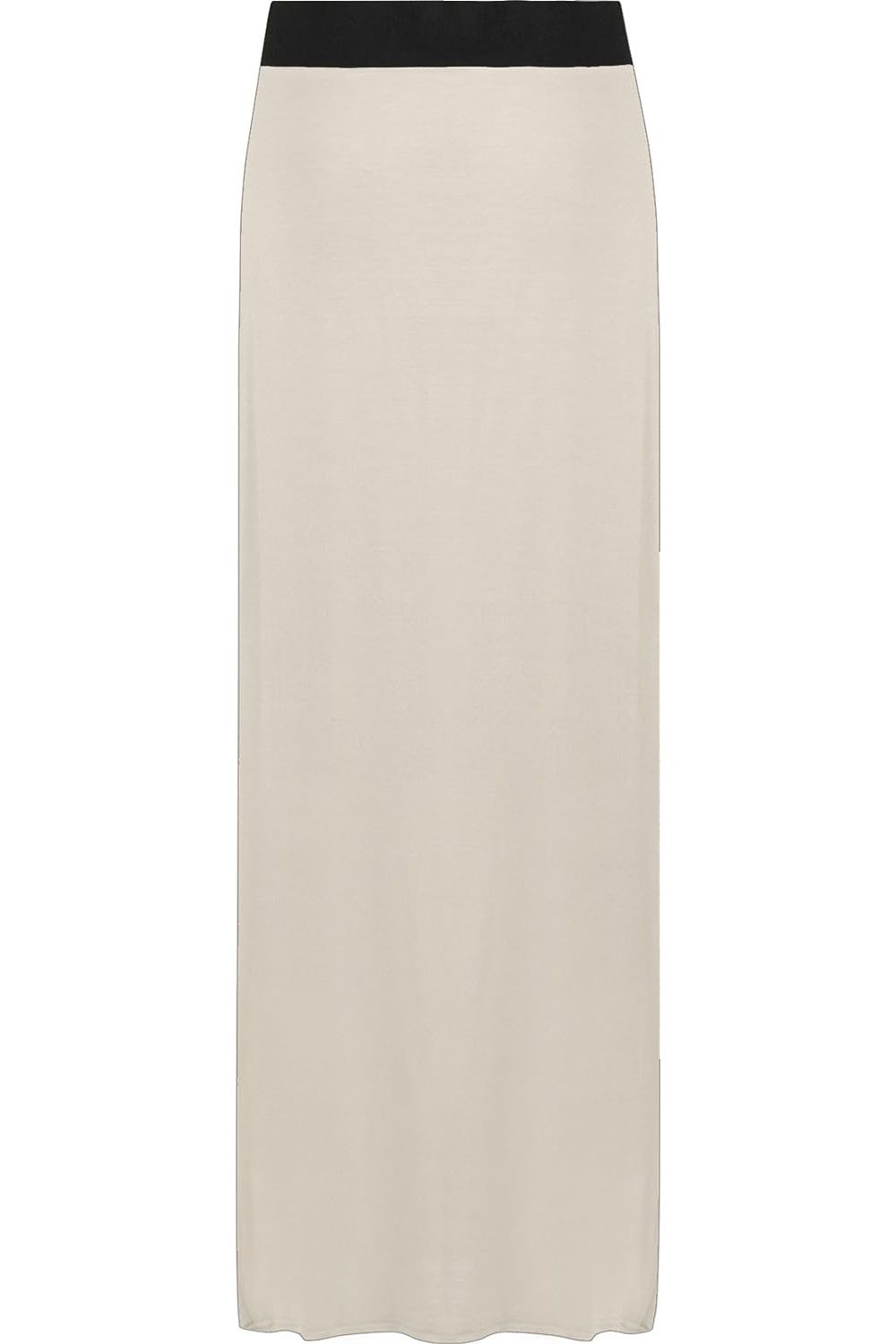 Elasticated Waist Long Maxi Skirt – Plus Size Pencil Style Skirt WearAll