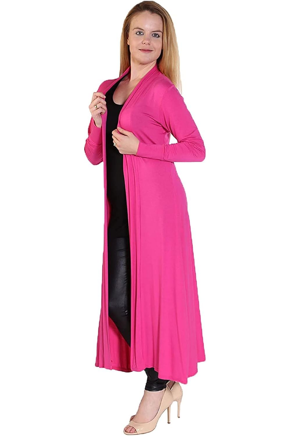 Plus Size Long Sleeve Maxi Boyfriend Cardigan Maxi Cardigan WearAll