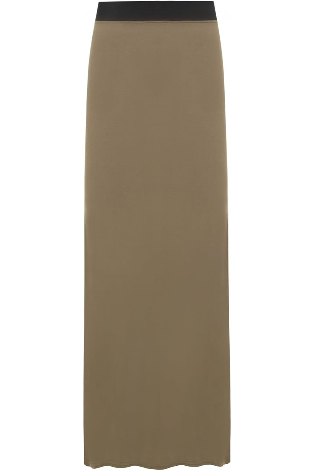 Pencil Long Maxi Skirt Elasticated Waist Skirt WearAll Brown 12-14