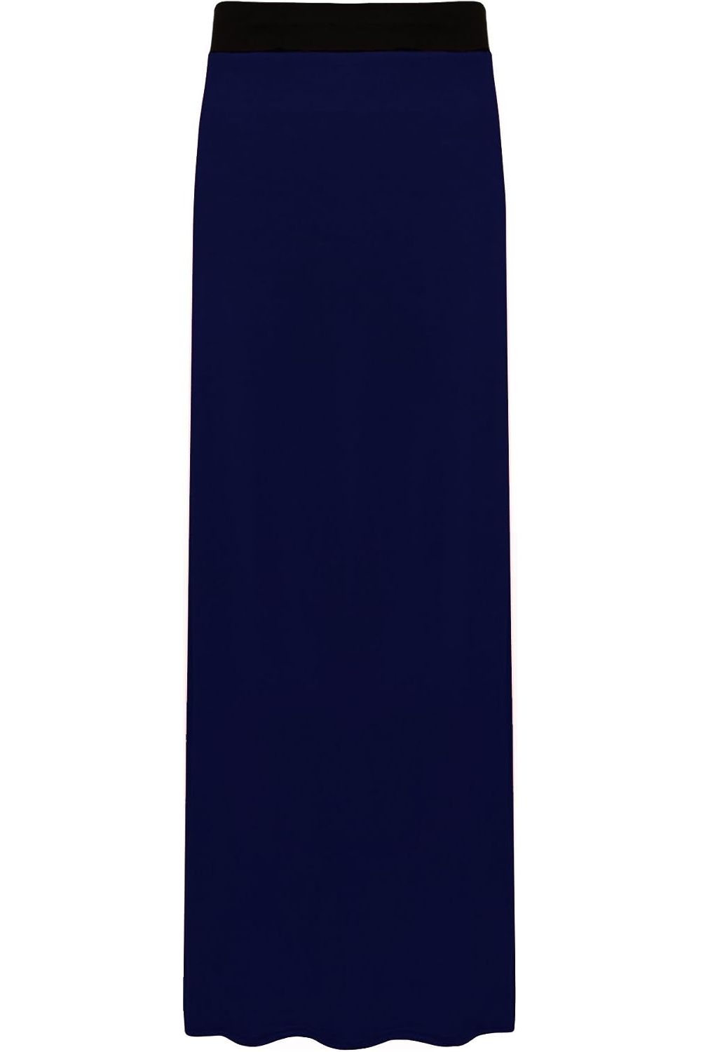 Pencil Long Maxi Skirt Elasticated Waist Skirt WearAll Navy Blue 12-14