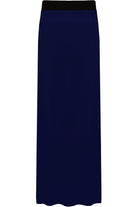 Pencil Long Maxi Skirt Elasticated Waist Skirt WearAll Navy Blue 12-14