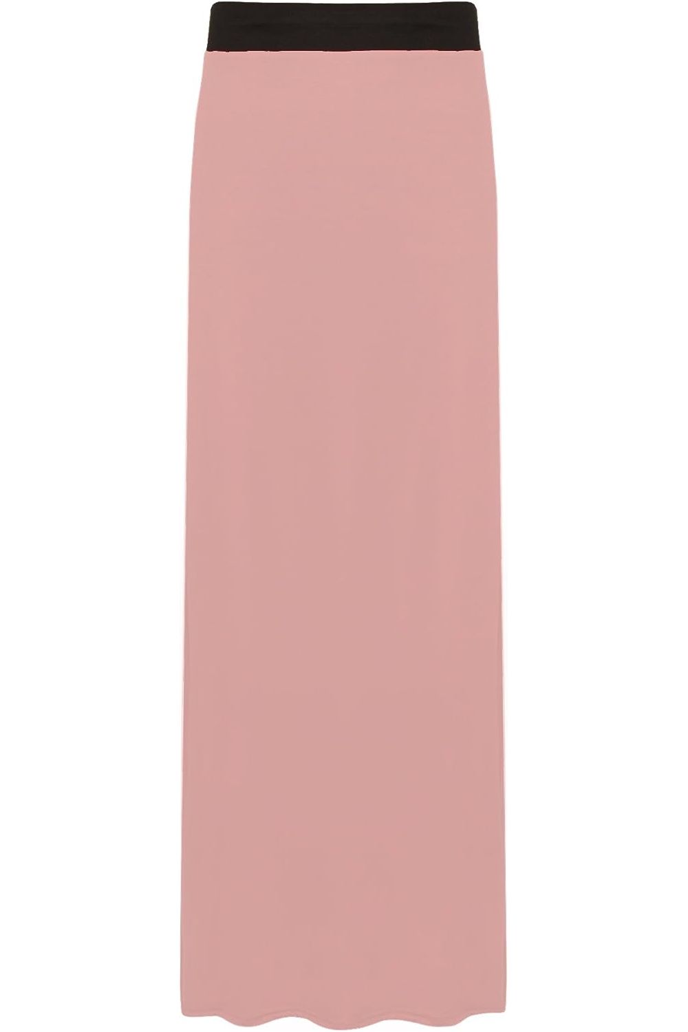 Elasticated Waist Long Maxi Skirt – Plus Size Pencil Style Skirt WearAll Pink 16-18