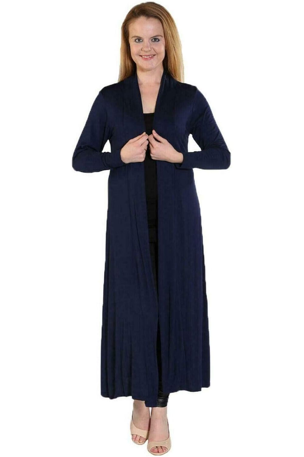 Plus Size Long Sleeve Maxi Boyfriend Cardigan Maxi Cardigan WearAll
