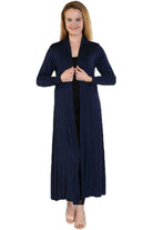 Plus Size Long Sleeve Maxi Boyfriend Cardigan Maxi Cardigan WearAll