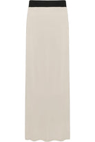 Pencil Long Maxi Skirt Elasticated Waist Skirt WearAll Cream 12-14