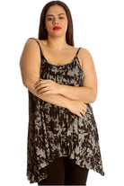 Plus Size Tie Dye Print Strappy Dress Vest Top Dress WearAll