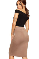 Bodycon Pencil High Waisted Midi Skirt Skirt WearAll