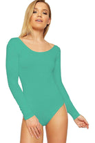 Annabelle Plain Long Sleeve Bodysuit Bodysuit WearAll Jade 8-10