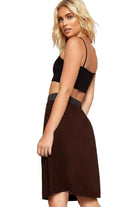 Plain Stretch Pencil Midi Skirt Apparel & Accessories WearAll