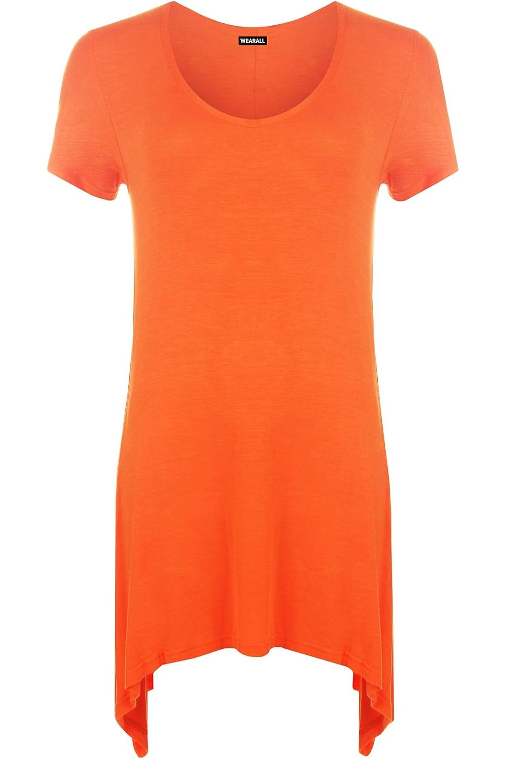 Hanky Hem Short Sleeve Top Apparel & Accessories WearAll Orange 14